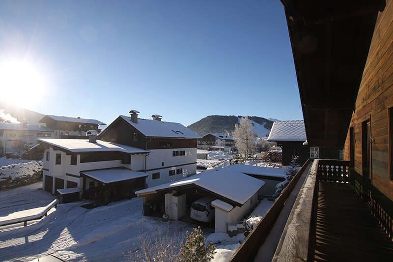 View from Haus Alice in Seefeld in winter